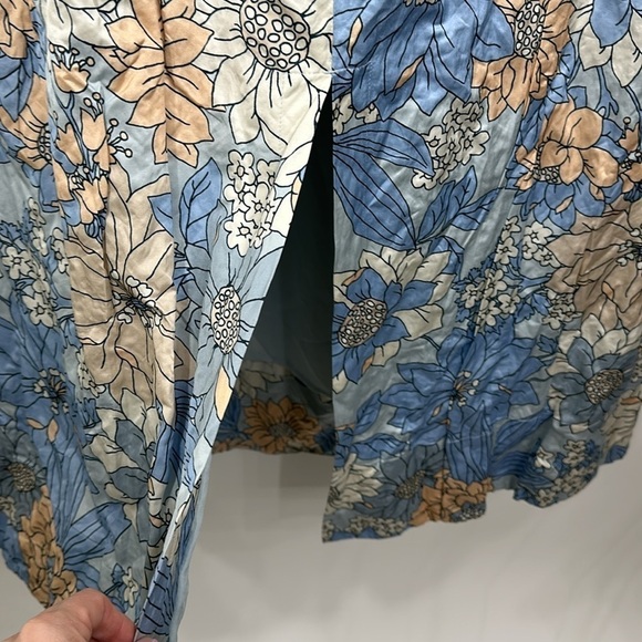 J.Crew Collection textured satin skirt set in Zinnia floral. XL.Top is NWT - Picture 7 of 16